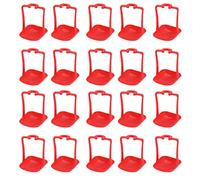 aqxreight 20 Pcs Chicken Waterer Tasses de Poulet Tasses de Consommation d'alcool Automatiques pour la Volaille Couleur Lumineuse PP Matériaux Faciles à Nettoyer pour Les Animaux de (Rouge)