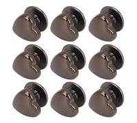 aqxreight 20 Pcs Rivets en Forme de Coeur 8 Mm Rivets Décoratifs en Alliage de Zinc avec Vis PH pour Ceintures en Cuir Sacs Vêtements Bricolage Artisanat Réparation Argent Noir (Argent Noir)