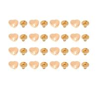 aqxreight 20 Pcs Rivets en Forme de Coeur Dorés 10 Mm Rivets Métalliques Décoratifs pour l'artisanat du Cuir Vestes Sacs et Projets de Bricolage Goujons en Forme de Coeur en Alliage de Zinc avec