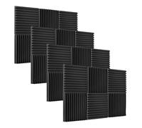 aqxreight 24 Pcs/pack Studio Mousses Mousse d'isolation Phonique Panneaux Insonorisants éponge Insonorisée 30*30*2 5 Cm/12*12*1in Paquet de 24 Pièces 3 * Pas d'isolation Acoustique en Mousse (24PCS)
