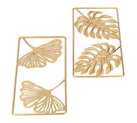 aqxreight 2pcs Ginkgo Leaf w Décor Strong Metal Couleur Exquise Largement Or Or Décor pour la Chambre de Bureau Salon 2pcs Ginkgo Feuille w Décor