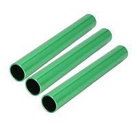 aqxreight 3 Pièces Bâton de Relais de Compétition Couleur Vive Creux sculpté en Alliage d'aluminium Piste de Bâton de Relais pour la Compétition d'entraînement Jaune être à Plusieurs Reprises Les