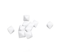 aqxreight 30 Pièces de Dés Blancs Vierges à Faire Soi-même pour Jeux de société, Enseignement des Mathématiques, Artisanat - Jeu de Dés Polyédriques en Plastique à 8 Faces avec Gravure de Peinture