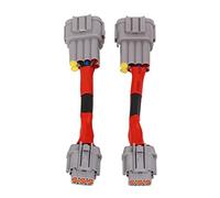 aqxreight 350Z 2003 2005 Adaptateur de Conversion de Phare Faisceau de Câblage 2 Pièces ABS et Cuivre Connecteur 6 Broches à 8 Broches pour Remplacement Direct