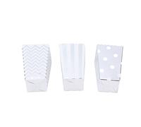 aqxreight 36 Pièces Boîtes à Pop-corn en or Rose Conteneurs de Collation de Grande capacité pour les Fêtes Mariages Soirées Cinéma Légers Cadeaux Portables (SILVER)
