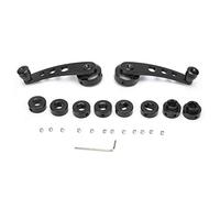 aqxreight 3in Manivelles de fenêtre CNC Aluminum Alloy Window Crank Handle Kit Fits for Chevy noir