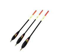 aqxreight 3PCS 1.5 + 6G 1,5 + 5G 1,5 + 4g Flans de Pêche en Bois Bobbers Bobbers Tackle Accessoire en Baux Premium Pêche à la Pêche au Flotteur Bobberfishing Float Set Pêche de Pêche à la Pêche