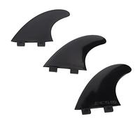 aqxreight 3pcs / Set G5 Surfboard Fin Surf Boards Diversing Accessory Left Middle Dright Black (Black)
