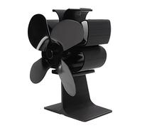 aqxreight 4 Lames Ventilateur de Poêle à Moteur de Chaleur Ventilateur de Cheminée Résistance à Haute Température 4 Stove Fabrice pour Four à Gaz avec Alliage en Alliage en