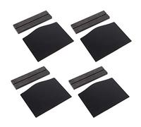 aqxreight 4 Pièces Ensemble Innovant Double Face Mini Tableau Noir Ornement pour la Maison Hôtel Bar Bureau Décoration a avec Support d'essuyage et écrit Peut être Côtés Tableau Noir Après