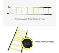 aqxreight 4m Soccer Ball Football Flexibilité Sildle Training Fitness Sautage Échelle Adjustable Plas Plas Football Laddersoccer Ladderner Laddernet Ladderagility