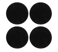 aqxreight 4pcs Capes de Centre de Roues Universels - 68 Mm OD 62 Mm ID Remplacement des Accessoires pour Voitures, VUS et Véhicules Sportifs - Améliorer Le Style et la Protection (Black)