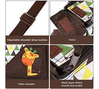 aqxreight 5 Pièces Sac Momie pour Biberon Sac à Couches Alimentaire Grande capacité de maternité de bébé Ensemble de portabilité Améliorant Les pour comme Changeur Dernier Ultra-Pratique comme (Café)