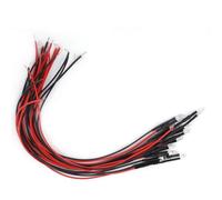 aqxreight 50 Diodes électroluminescentes LED Pré-câblées 12 V Multicolores Clignotant Rapidement pour les Projets Automobiles et de Circuits de Bricolage, Composant électronique de Perle de Lumière