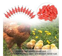 aqxreight 50 PCS Chic Nipple Feeder Drinker Duck Hen Goultry pour 3/4'''PVC Chic Feeder Nipple Drin 3/4 '' PVC Inst
