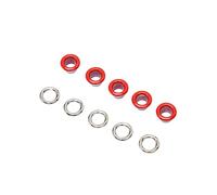 aqxreight 500 Ensembles Kit Grommemt Kit multiplicité de Couleur Lumineuse Copper Bright Copper 6 Mm pour la Production de la Décoration Répétition Grommet Rouge Kitleather Grom Kitclothes Efabric