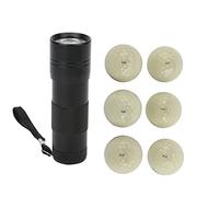 aqxreight 6 Pièces Boules Lumineuses Fluorescentes pour la Pratique Nocturne, Balles d'entraînement dans l'obscurité sans Charge Nécessaire, Construction Synthétique et en Caoutchouc Activée par