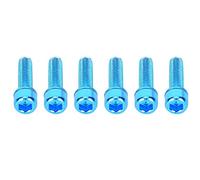 aqxreight 6 Pièces M5x23mm Support de Bouteille de Vélo en Acier Support de Rangement Accessoire Pôle Professionnel être BoltBike Bracket BoltBike Rack BoltBicycle Bracket BoltBicycle Rack (Blue)