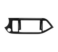 aqxreight 9 Pouces 2 Din Voiture Stéréo Radio Fascia Protection Ajustement Précis Noir Panneau de Navigation Cadre de Remplacement pour Picanto 2011 à 2017 avec Cordon d'alimentation Correspond au