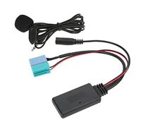 aqxreight Adaptateur Bluetooth AUX in Câble Audio de Voiture Câble Audio Automatique Stéréo Microphone Mains Libres Prise AUX 6 + 8 Broches avec Matériau ABS pour Radio Bravo