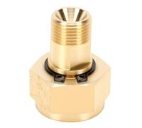 aqxreight Adaptateur Cylindre en Laiton pour CGA 520 à 200 | Laiton, Installation rapide, Gaz stable, pour systèmes à acétylène