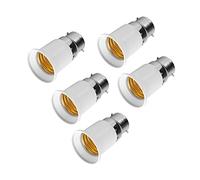 aqxreight Adaptateur d'ampoule B22 vers E27, Convertisseur de Douille pour Ampoules E27, Support de Lampe B22 Ignifuge, Solution d'éclairage Sûre pour les Appareils de Maison et de Bureau