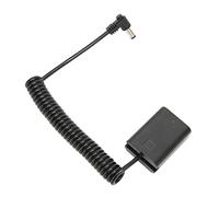 aqxreight Adaptateur de Câble d'alimentation de Batterie Factice de Décodage Complet de Coupleur CC NPFW50 avec Ligne de Connexion à Ressort pour Connecteur A7R A7S A7II Utilisant Un Coupleur CC 0