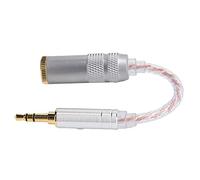 aqxreight Adaptateur de Câble de Conversion de Casque de Câble Mâle à Femelle adapté à la Texture ZX300A, Adaptateur Clair, Ligne de Connexion AudioCâble AudioCâble de CasqueMâle à Femelle (3.5