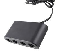 aqxreight Adaptateur de Contrôleur GC Adaptateur de Contrôleur de Jeu 4 Ports 3 en avec Fonction Turobo pour pour PC Vous Permettant de Contrôler Quatre GC de 3 en