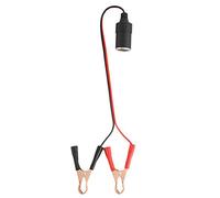 aqxreight Adaptateur de Prise Femelle Allume-cigare de Voiture vers Batterie, Câble de Serrage à Pince, Matériau ABS de Haute qualité 12V 24V 10A pour Aspirateur de Machine à Laver de