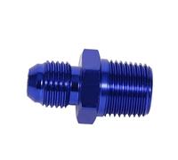 aqxreight Adaptateur de Raccord évasé Mâle AN6 en Aluminium vers 3/8 "NPT pour Lignes, Connecteur Droit avec Filetage pour des Connexions Sécurisées sans Fuite