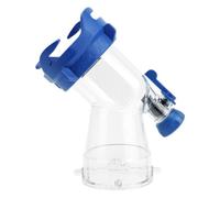 aqxreight Adaptateur de Tuyau D'égout pour Camping Car, Coude Transparent | Plastique ABS, Rinçage de Réservoir D'eau Noire, Ajustement à Baïonnette de Sortie de 3 Pouces, Rinceur de Réservoir de