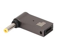 aqxreight Adaptateur d'entrée Femelle de Type C vers DC PD Matériau de Charge Rapide Conception Coudée Câble d'alimentation pour Ordinateur Portable 100 W 5 X 1 Mm Moins Susceptible 'être (4 * 1.7mm)