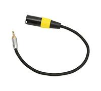 aqxreight Adaptateur équilibré de Câble 3,5 Mm vers XLR Connecteurs Plaqués or pour Mélangeur de Microphone Bruit de Caméra Professionnel Son HiFi Câble XLR 3,5 Mm Mâle vers Broches
