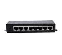 aqxreight Adaptateur PoE Passif 8 Ports, Injecteur Power Over Ethernet Fiable pour Caméras et Appareils IP, Conforme IEEE802.3af/at, Boîtier en Plastique, Module d'alimentation PoE Sûr et Robuste
