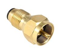 aqxreight Adaptateur POL de sécurité Adaptateur de Recharge de Valve de Régulation en Laiton Massif Recharge de Réservoir de GPL Coupleur de Remplissage de Cartouche pour Fonction de Connexion de