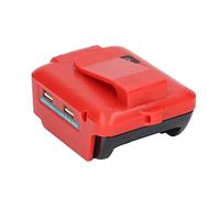 aqxreight Adaptateur Secteur USB pour Batterie au Lithium avec Lampe de Travail LED et Clamp/Holder de Ceinture pour Outils 14,4-20 V (#2)