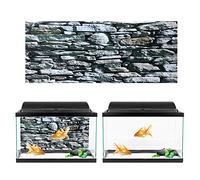 aqxreight Affiche de Fond, Peintures Décoratives en Pierre, Autocollant en PVC, Image de Paysage pour Aquarium, Installation de Réservoir de Poissons, Utilisation Facile et Motif avec Matériau PVC