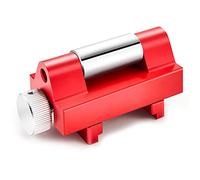 aqxreight Affûteur d'Angle en Aluminium pour Outils de Travail du Bois, Gabarit d'affûtage de Burin et de Raboteuse avec Réglage de Largeur de 0 à 2,55 Pouces, Angle Fixe pour les Bords