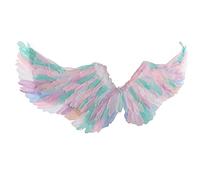 aqxreight Ailes de Fée Costume Plume Ailes d'ange Colorées de Princesse pour Halloween Cosplay Party Favors Stage M Durable Peut être porté sur la Peau et Qui sont des de Fée Plumes Dodues Le