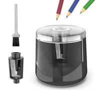aqxreight Ajusteur de Crayons électriques Portable Propulté pour 6 à 8 Mm Support de Crayon Hexagonal Triangulaire Ronde Fût Aiguille Rapide pour les étudiants Artists Home School Classroom Office