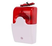 aqxreight Alarme Sonore et Lumineuse, Flash Rouge, Bonne Isolation, Dispositif d'avertissement de sécurité d'impact, 220V, Bon Brillant, Alarme Sonore et Lumineuse, de Capteur de Mouvement, de (12V)