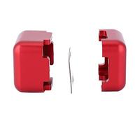 aqxreight Aluminium Portable Magnetic Tip Chalk Holder Billard Pool Pool Chalk Carrier Tire de Craie (Rouge)