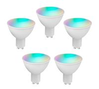 aqxreight Ampoule LED RGB+W+C 5W GU10 à intensité Variable pour Téléphone, TéléCommande Compatible avec Home Tmall Elf pour Commande Vocale SmartLife/pour AmpouleWiFi LED LightWiFi BulbWiFi (5)