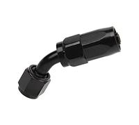 aqxreight AN6 Adaptateur de Raccord d'extrémité de Tuyau Pivotant à 45 ° en Aluminium pour Mazout, Gaz, Air, Liquide de Refroidissement, Eau, Conduites de Fluide, Liquide de Refroidissement, Pompe