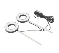 aqxreight Anneau de Lumière de Croissance avec Synchronisation 2H 4H 8H, intensité Réglable 20 LED, Matériau ABS pour Plantes en Pot D'intérieur, Anneaux Lumineux à Spectre Complet