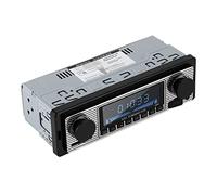 aqxreight AutoRadio Classique Automatique Stéréo MP3 Lecteur de Musique avec USb Sd AUx FM InDash unité Principale pour Vélos Motos (12V)