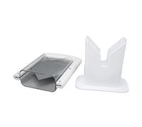 aqxreight bagel Manuel en Plastique Blanc pour Trancher le Pain Ma -bagel, Machine à Trancher le Pain Manuelle en Plastique Blanc avec Poignée Facile à Saisir pour un sans Effort