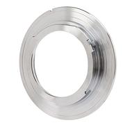 aqxreight Bague D'adaptation D'objectif M42 Md, Support de Caméra en | Alliage de Cuivre argenté, Adaptateur de Caméra, Objectif M42, Corps Md, Ajustement Précis, Aucune Fuite de Lumière, Axe