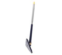 aqxreight Balai Triangulaire Rotatif à 360° avec Rallonge de 130 Cm Nettoyant pour Murs et Plafonds en Microfibre pour Coins, Plinthes, Sols Poignée en Acier Inoxydable et ABS